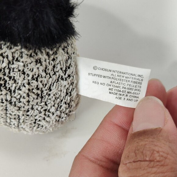 Chosun Plush Bunny Rabbit Gray Black Stuffed Animal Toy Ages 3 and Up Easter 5" - Picture 6 of 7